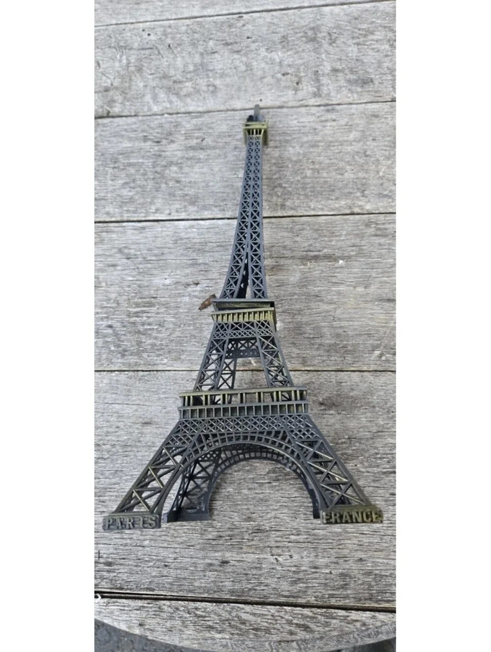 Eiffel Tower Desk Black Gunpowder Gray Statue Figurine Decor 13